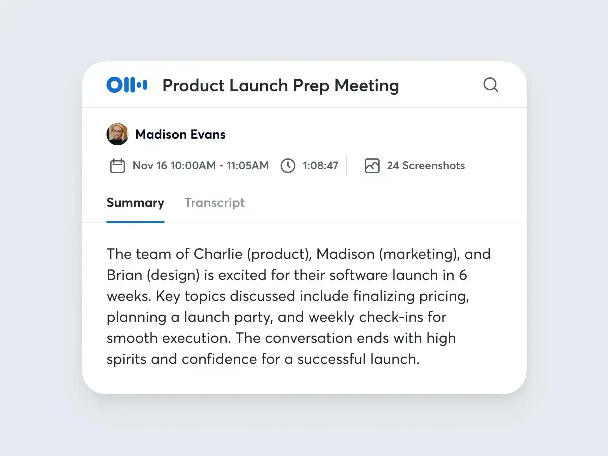 Otter ai for in person meetings